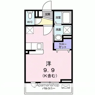 ハイツハルキチ 弐番館【2階】の間取り