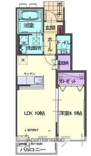 ジャスミン【105号室】の間取り