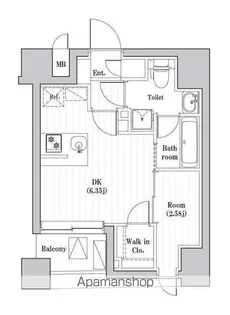 レジデンス文京春日【5階】の間取り