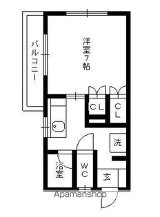 ユングハイム小幡(女性限定)【3階】の間取り