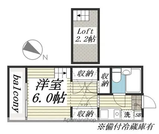 ジュネパレス習志野第16【2階】の間取り