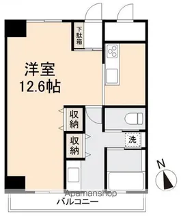 玉藻公園ハイツ201号【2階】の間取り