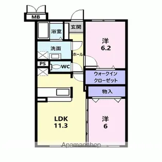 メゾン・ダルカンシールⅡ【3階】の間取り