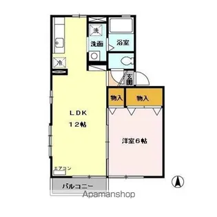 カーサ・イオシス B【1階】の間取り
