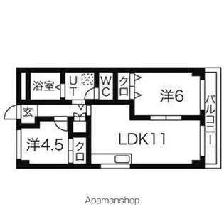 ハイツナギサ【5階】の間取り