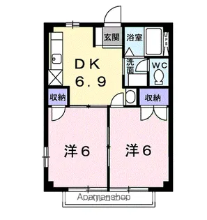 アーバンブリーズ【2階】の間取り