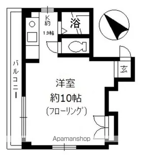 シェリーアルモン【1階】の間取り