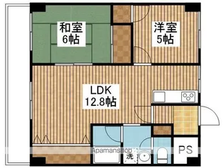 コーポタケショウ【301号室】の間取り