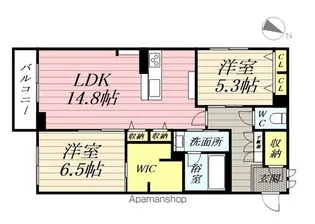 アンソレイユ五輪【3階】の間取り