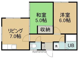 2DKの間取り画像