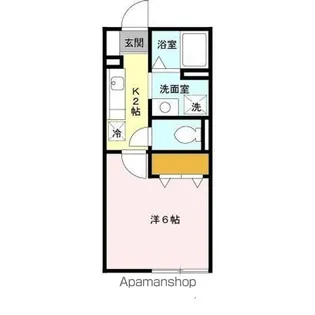 ルミエール中向陽【101号室】の間取り