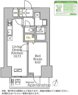コートレジデンス南大塚【10階】の間取り