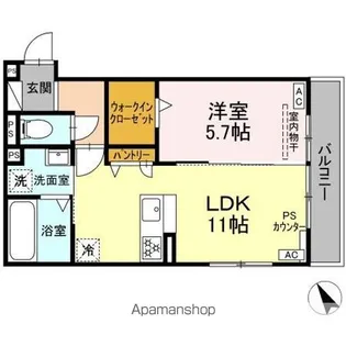 DーHILLS有玉南町【3階】の間取り