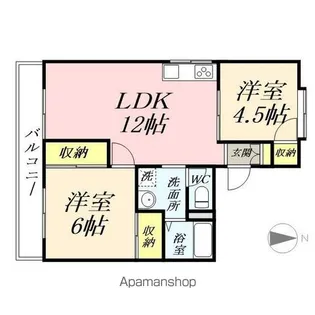コーポラス高原A【2階】の間取り