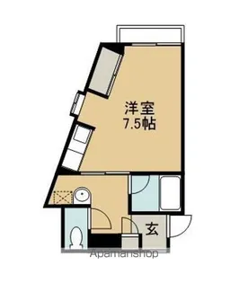 マトリクス【207号室】の間取り