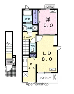 サラフィーネ【2階】の間取り