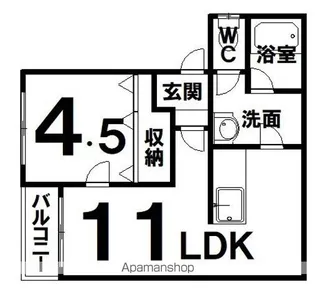パリエ73【1階】の間取り
