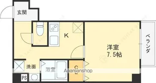 アヴェーレ早苗町【8階】の間取り