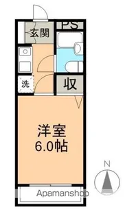 清城ハイツ【4F号室】の間取り