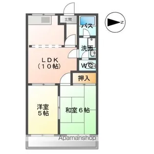 ラ・フォーレ神谷【2階】の間取り