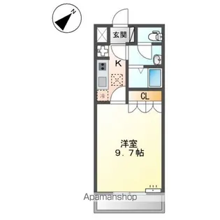 広島県福山市高西町川尻【アパート】の間取り