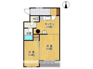 クラッシー西8条倶楽部【210号室】の間取り