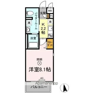 フォレスタ岡山医大南【4階】の間取り