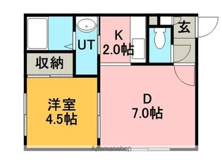 サンテラス手稲本町Ⅱ【201号室】の間取り