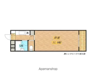 ヴィラRY【2G号室】の間取り