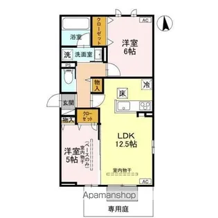 DR長坂台CORAZON【1階】の間取り