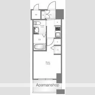エステムコート難波4アトリ【10階】の間取り