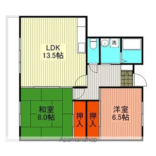 ファミールマンション広川【3階】の間取り
