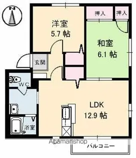 コートMT A・B棟【2階】の間取り