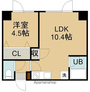 コートヒルズ湯川(コートヒルズユノカワ)【3階】の間取り