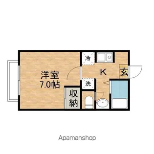 サンパティオ【101号室】の間取り