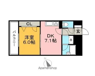 ライオンズマンション久留米駅東【603号室】の間取り