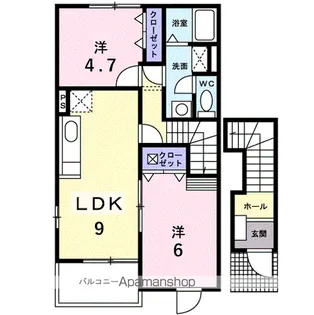 ファミール【2階】の間取り