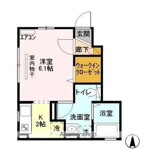東京都大田区新蒲田2丁目【アパート】の間取り