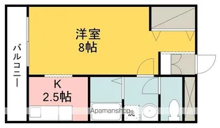 プレアール三番町【403号室】の間取り