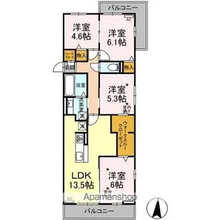 カノープス【3階】の間取り