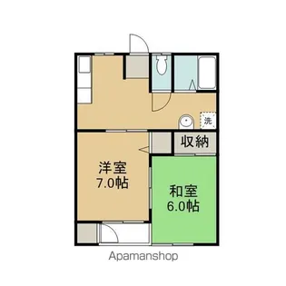 コーポいずみ【201号室】の間取り