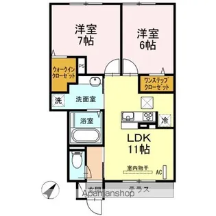 庵・里【1階】の間取り