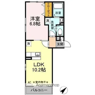 セジュールオッツW【3階】の間取り