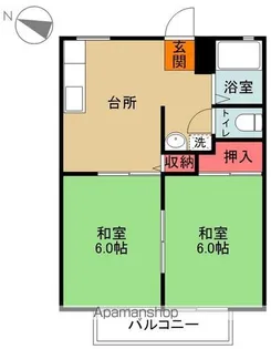 サンシティー平成【C201号室】の間取り