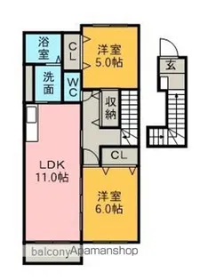 ソレーイユ【2階】の間取り