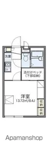 レオパレスI N南仙台【204号室】の間取り