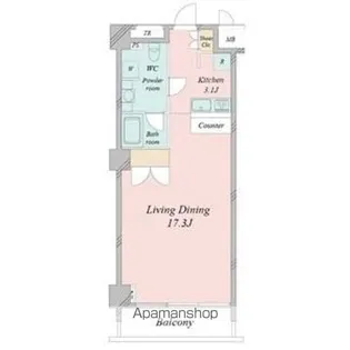 スクエア名駅南【3階】の間取り