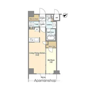 市谷台町坂フロント【3階】の間取り