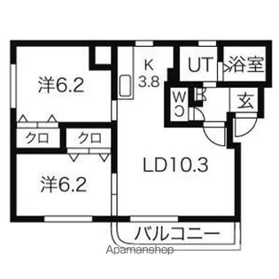 アトレ福住【1階】の間取り