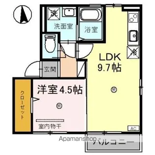ノース・イースト【2階】の間取り